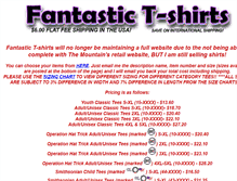 Tablet Screenshot of fantastic-tshirts.com